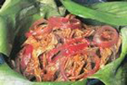 Cochinita Pibil roasted in banana leaves